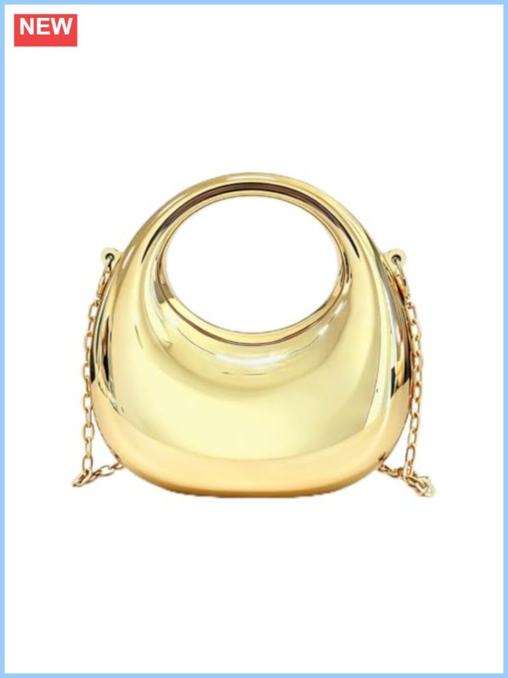 Acrylic Mini Clutch Convertible Crossbody Wristlet Evening Bag